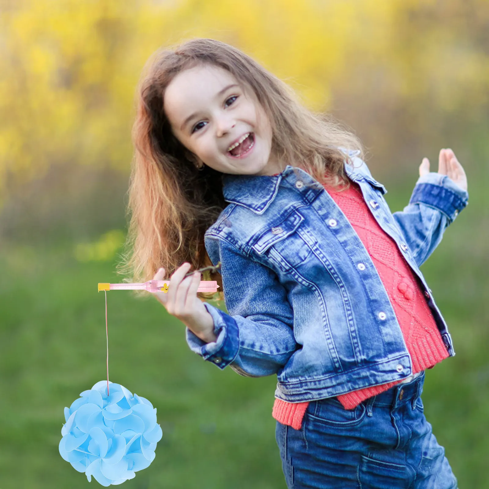4Sets Paper Flower Lantern DIY Set Handheld Friendly Safe Material Chinese Style Festival Decor Garden Home view 5