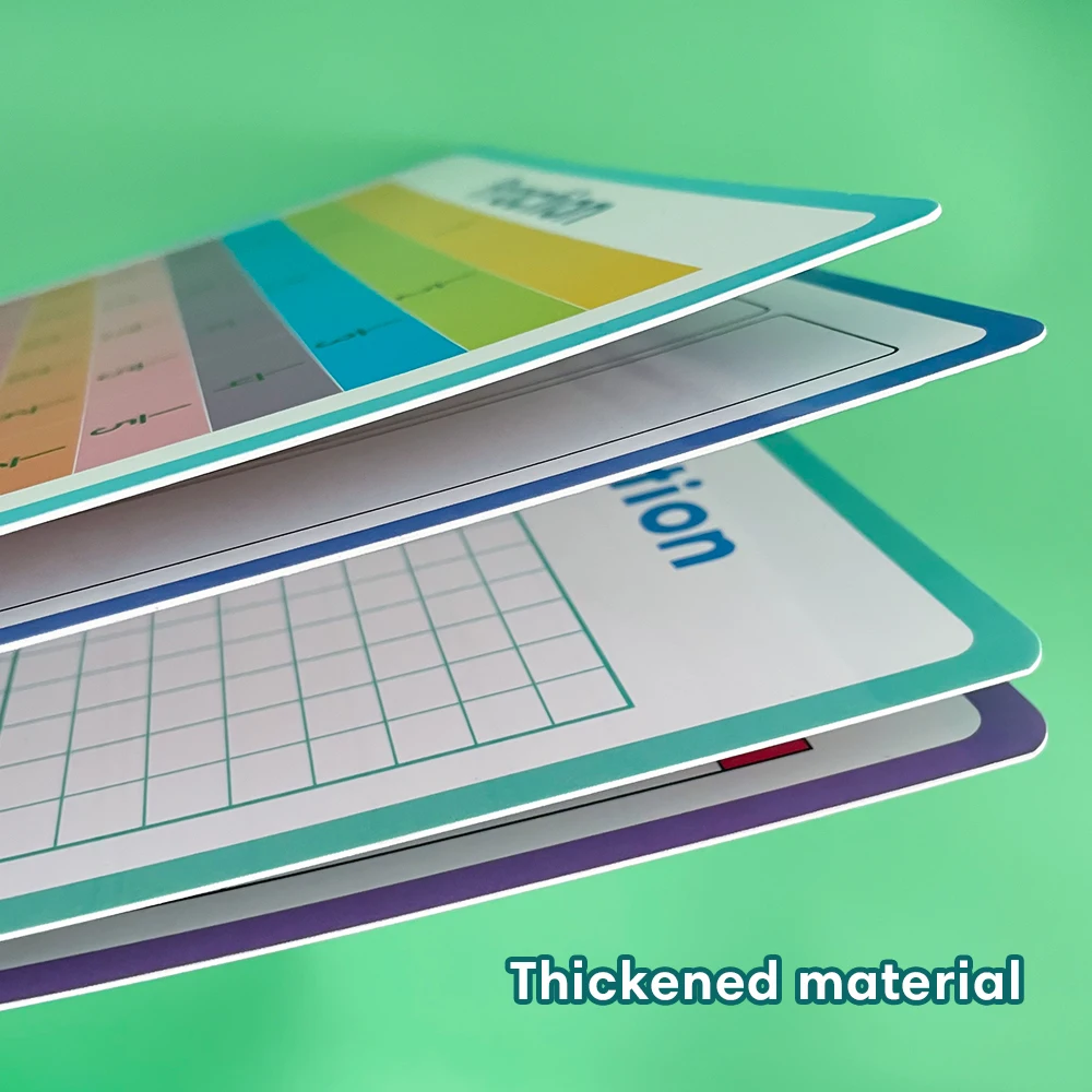 Calcolo della frazione percentuale di valore del posto Double Sided Dry Erase Practice Board sussidi didattici per insegnanti per studenti della scuola primaria