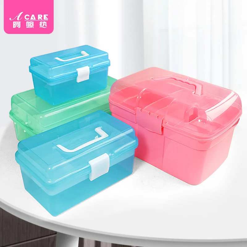 DX01/Storage Box/Manicure implementA1PQ0-Easy to Use Nail Polish Phototherapy Machine Box Multi-Layer Partition Large