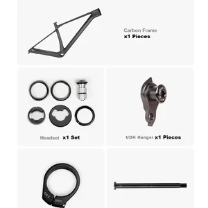 SPCycle Carbon Mountain Bike Frame, UDH Cabide, 12x148 mm Boost, komplettes internes Roting, 29er MTB, T1000, neu, 2022 Hauptverkaufs -Suspensionsbehörde - №1