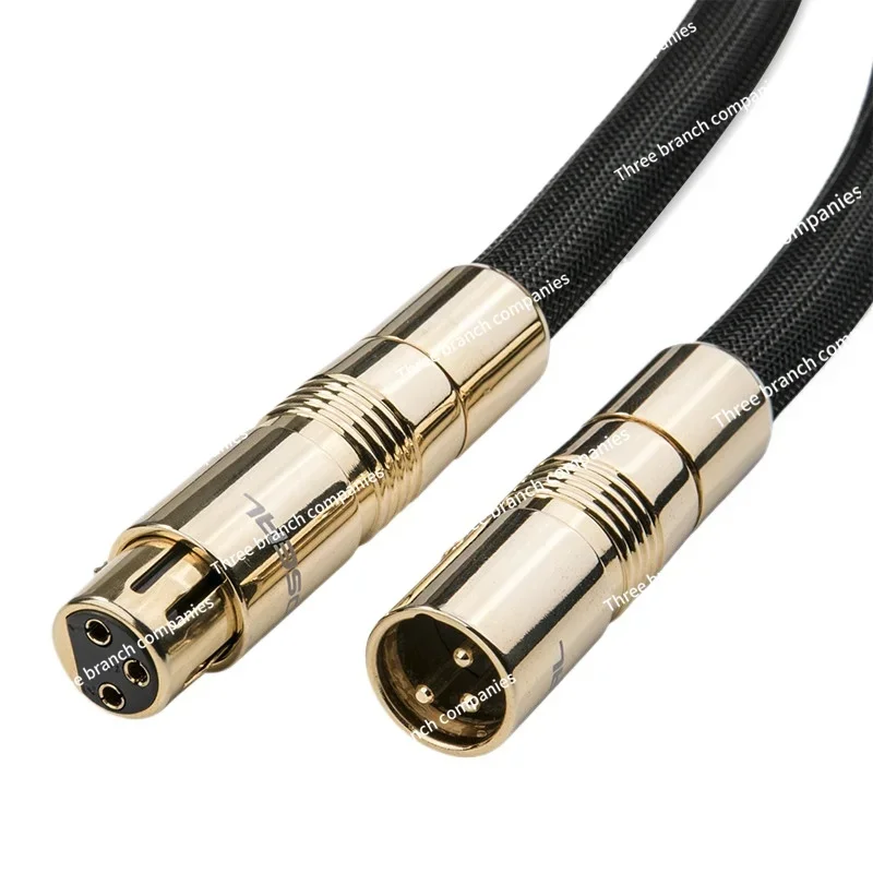 QS994 Audiophile Grade Single Crystal Copper Balance Line Canon Male To Female Mixer Effect Device Audio Connection