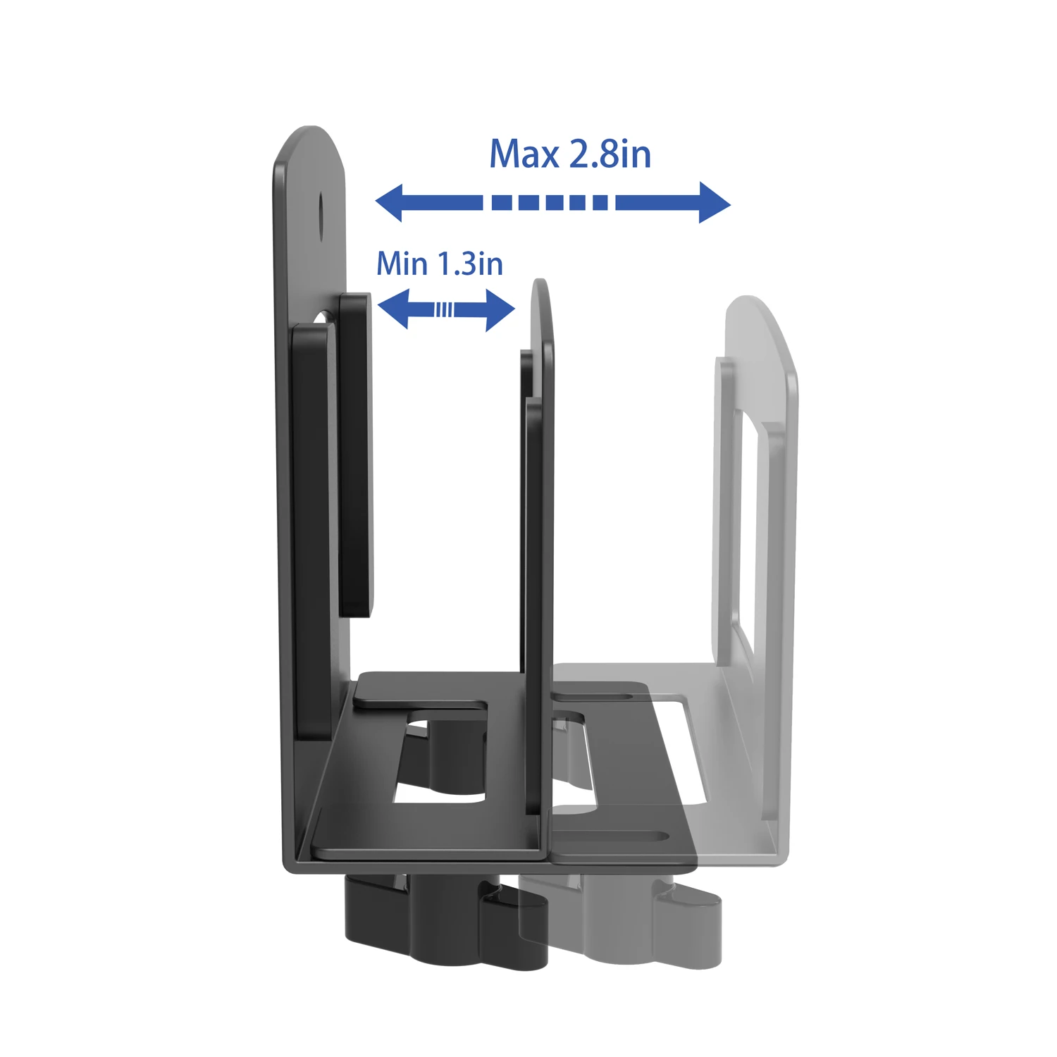 Monzlteck Adjustable Small Device Wall Mount Or VESA Mount Behind The Monitor |Design for Streaming Media Player, Switch, WII,Ca