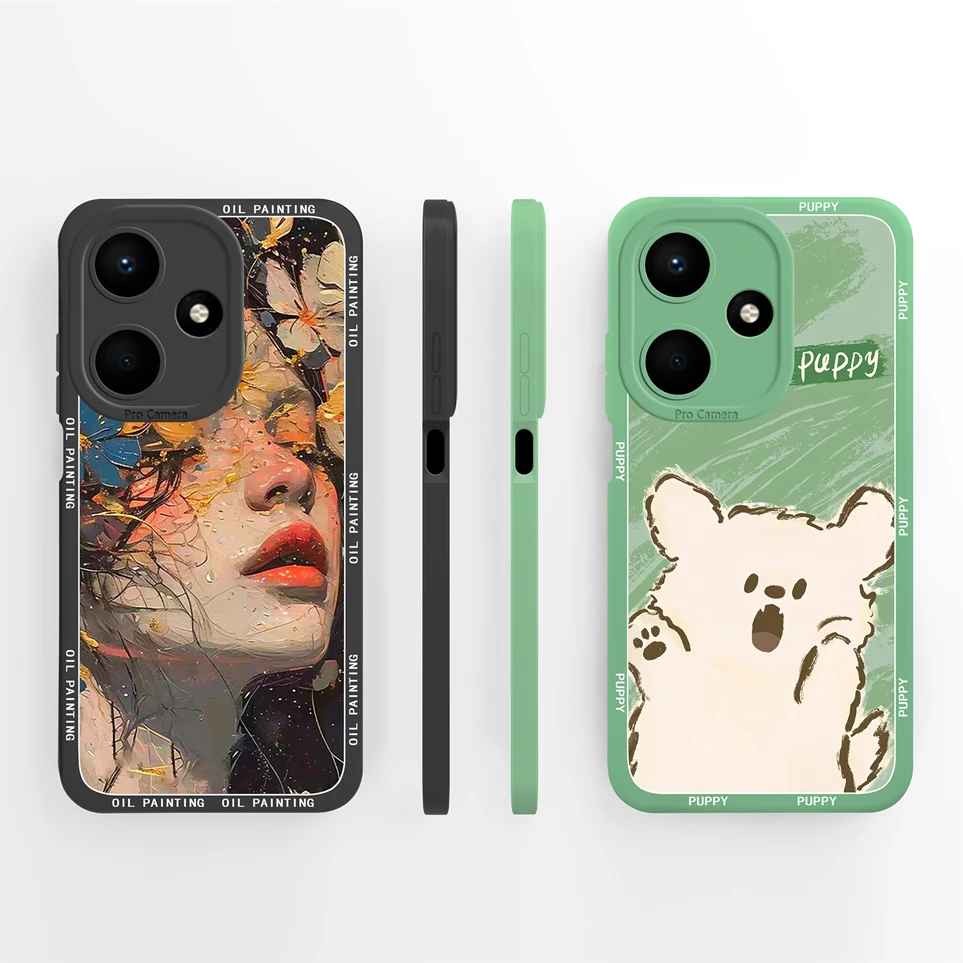 حافظة لهاتف انفينيكس هوت 30 30i 30 بلاي كوكه فراشة باندا غلاف حماية من السيليكون الناعم لهاتف Hot30 Play Funda Hot30i حافظات Carcas