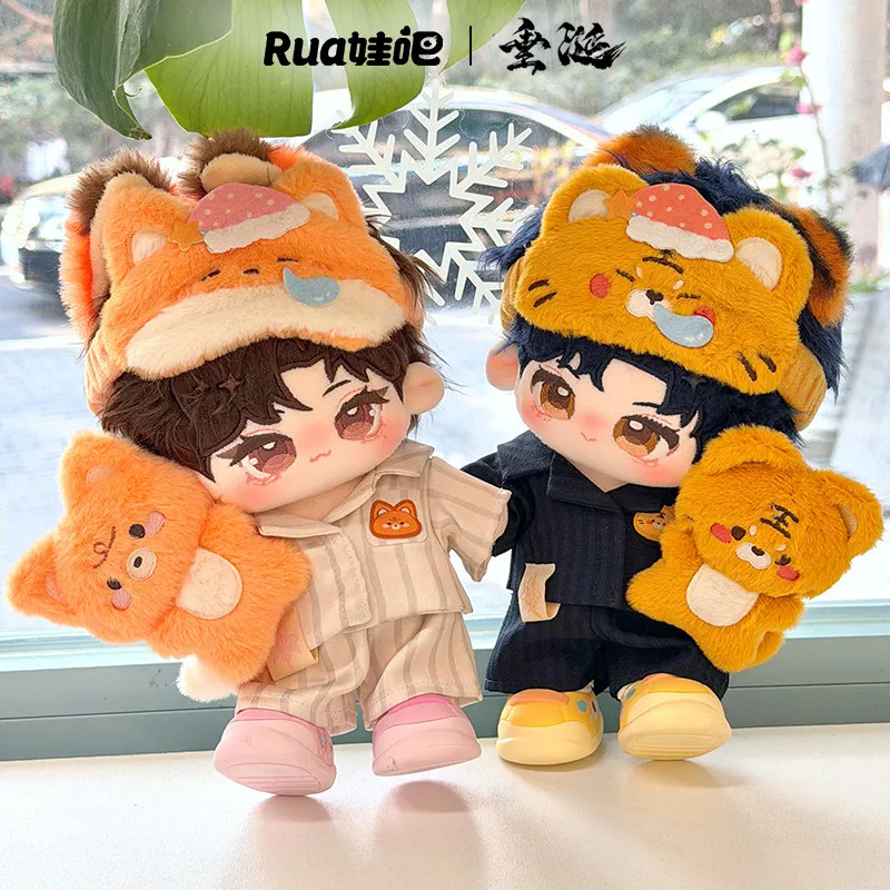 

20cm Cotton Doll Headwear Chui Xian Hua Yong Sheng Shaoyou Shen Wenlang Rabbit Wolf Style Plush Head Cover