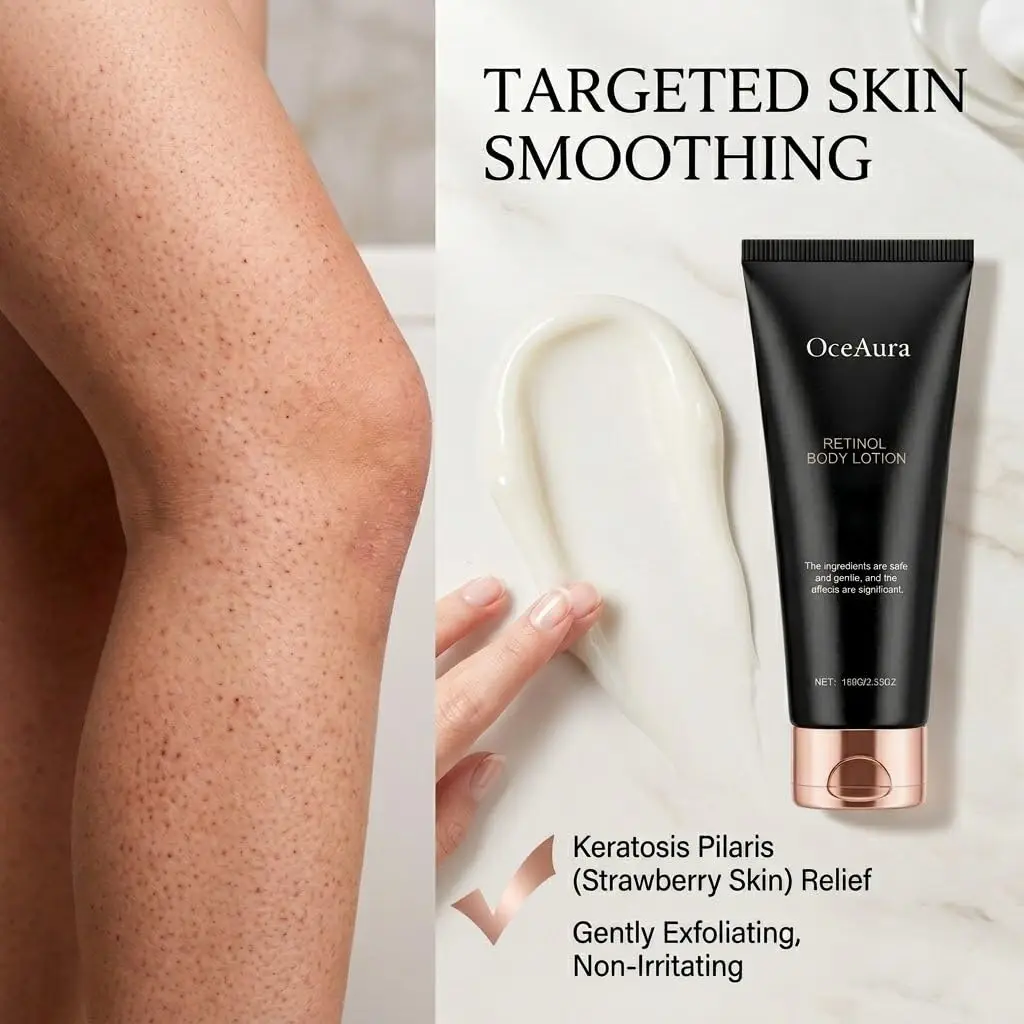 Smoothing Body Lotion with Retinol & Ceramide Anti Wrinkle Softens Rough Say Goodbye to Strawberry Legs Firming Body Cream