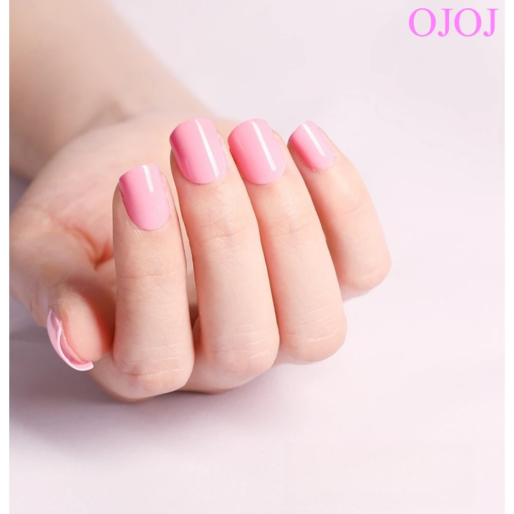 OJOJ Solid Black Glitter Press On Nails Wiederverwendbare künstliche Nägel Salonqualität Mehrere Größen Starker Halt