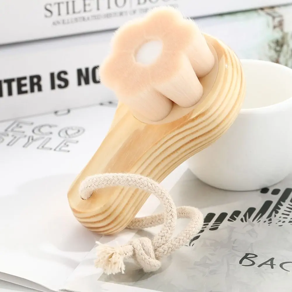 Bamboo Charcoal Blackhead Deep Cleansing Shower Bristles Wash Face Brush Facial Cleansing Brush Skin Care Tool Massage Scrubber