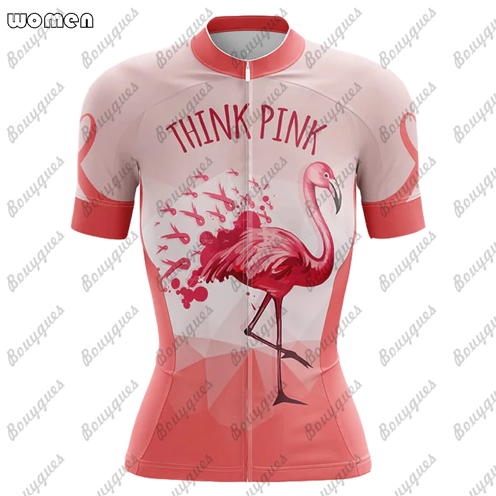 Flamingo Summer Premium Cycling Jersey Set Breathable Team Racing Sport Bicycle Jersey Women Cycling Clothing Short Bike Jersey