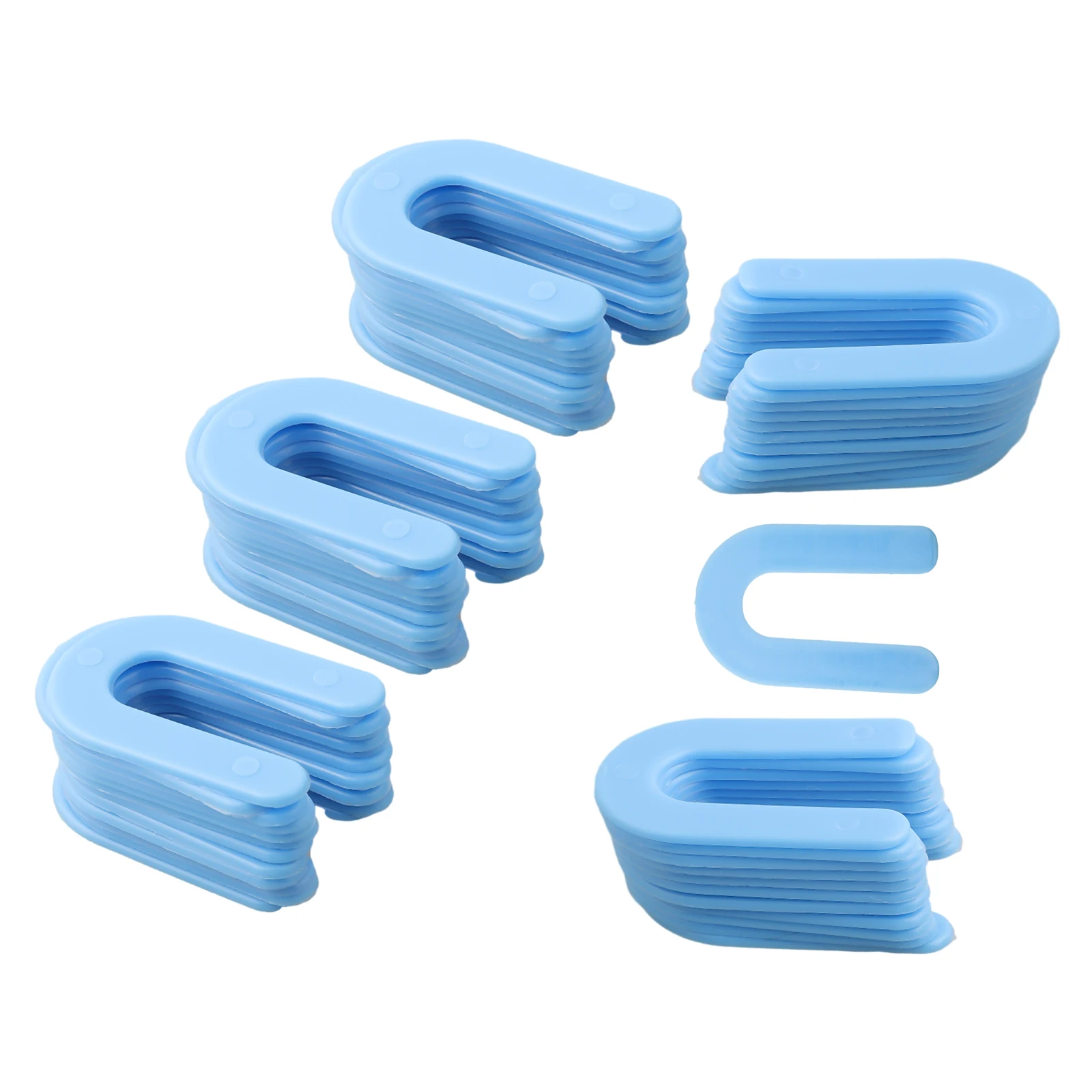 100/200pcs U-shaped Horseshoe Shims Tile Spacers PP Level Wedges Positioning Clips Floor Wall Tile Gap Fixing Construction Tools