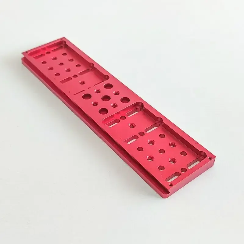 Red and Silver Losmandy Wide Dovetail Plate – Ideal Accessory for Astronomical Telescope Mounting