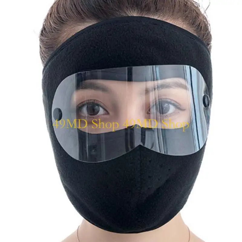 49MD Winter Windproof Mask Thickened Plush Mask Cycling Cold Proof Face for Protection Cover Warm Winter Gift for Family Frie