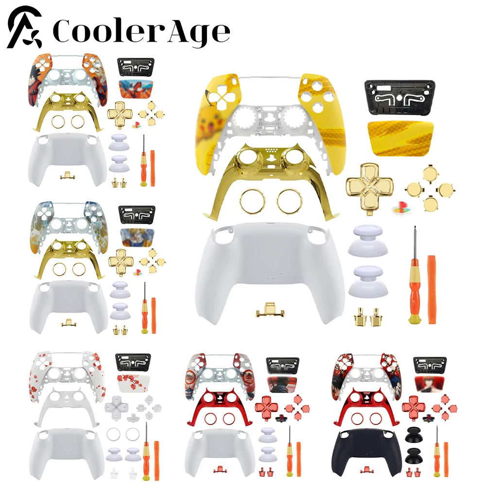 

Replacement Housing Case Touchpad For PS5 Controller Shell BDM-010/020/030/040/050 Cartoon Cartoon Anime Front Back Cover