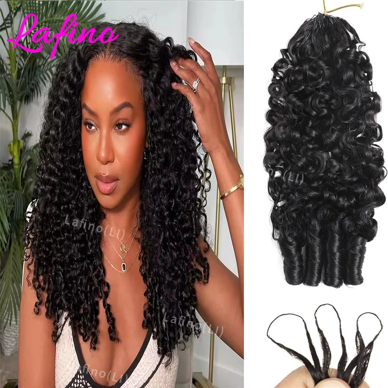 

Маленькие спиральные кудри в стиле бирманских локонов для наращивания волос крючком, пикси-кудри, предварительно разделенные безузловые пряди для плетения, чудо-косы без узлов