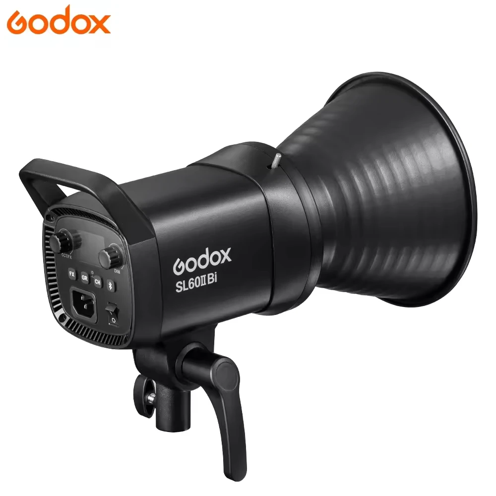 Godox SL60IIBi 75W LED Photography Lamp Two Color 2800K-6500K Video Live Light Tube Metal Construction Portable Remote Control