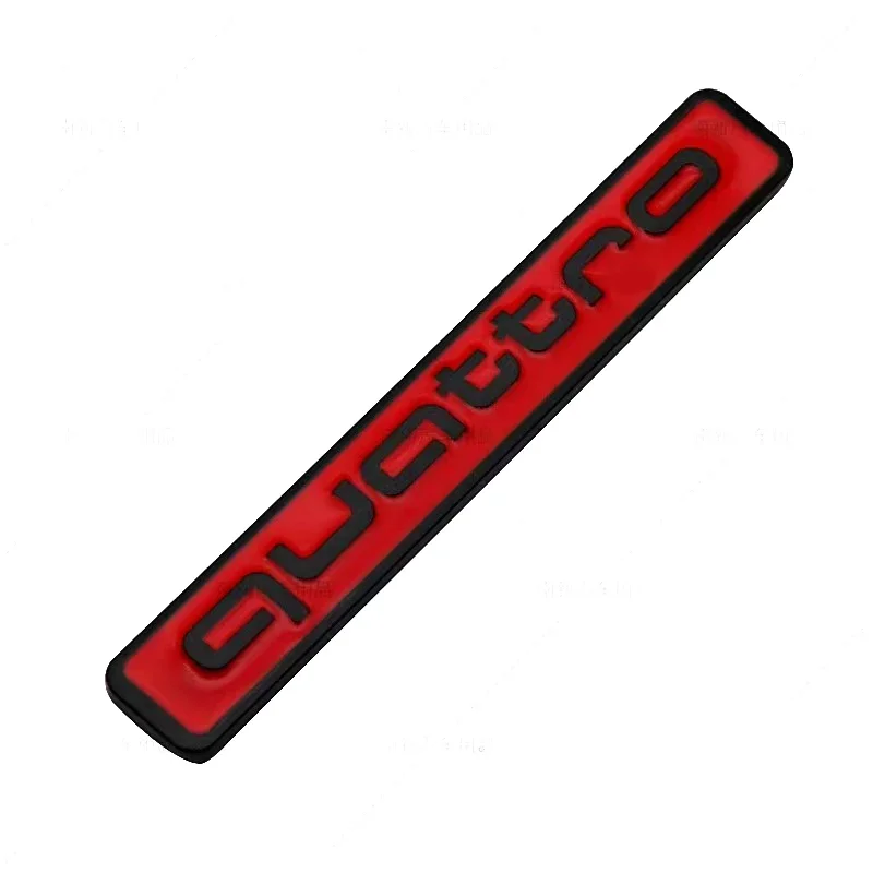 1Pcs Large Quattro Metal Sticker For Audi A3 A4 A5 A6 Q3 Q5 Q7 Four-Wheel Drive, Modified Rear Label Sticker Car