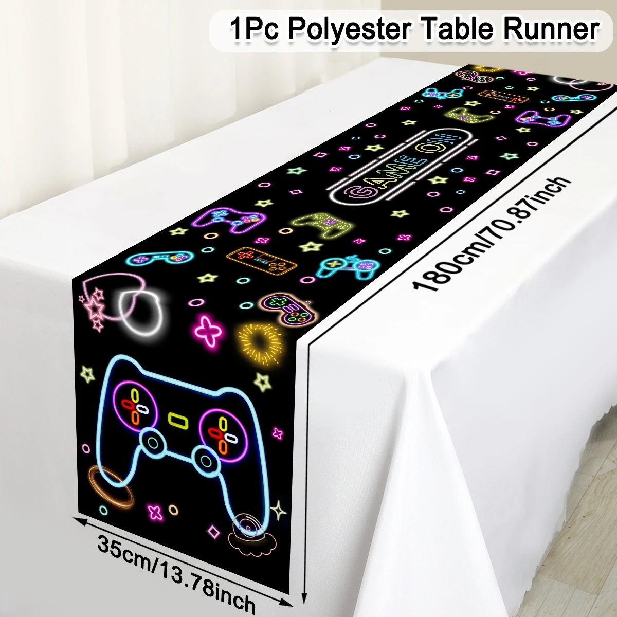 1pc Neo Glow Tafelloper Fluore - Board Game Cafe recensie en prijs