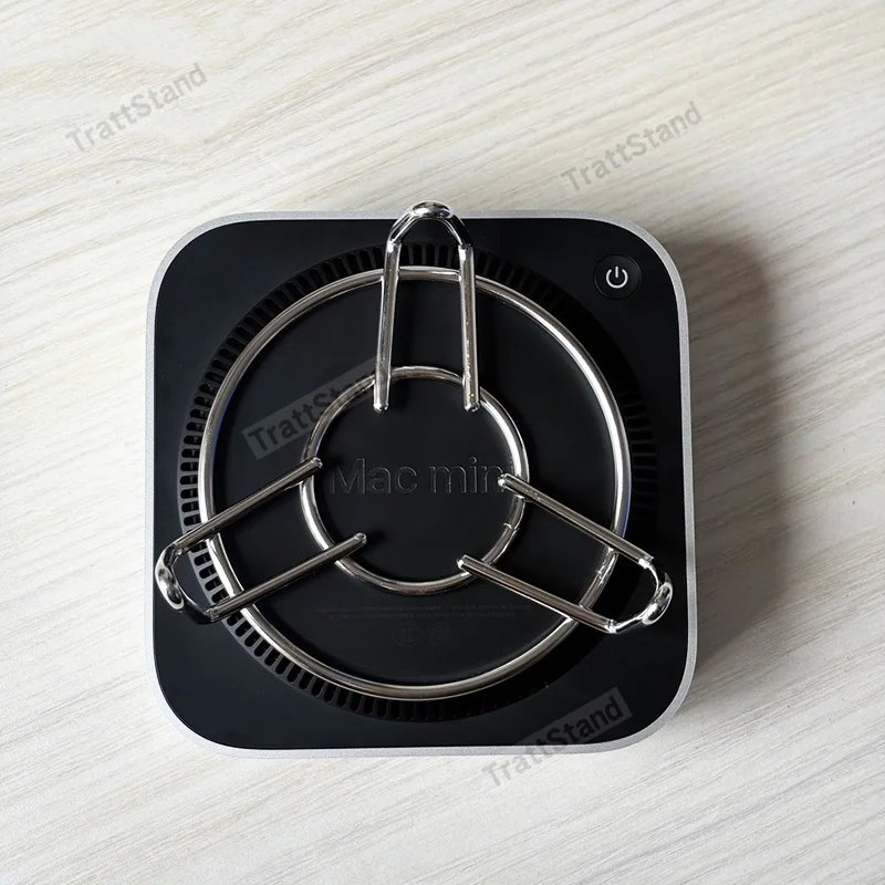 M4 Mac Mini 2024 m4pro용 스테인레스 스틸 스탠드 방열 먼지 방지 높이 증가 알루미늄 베이스 액세서리