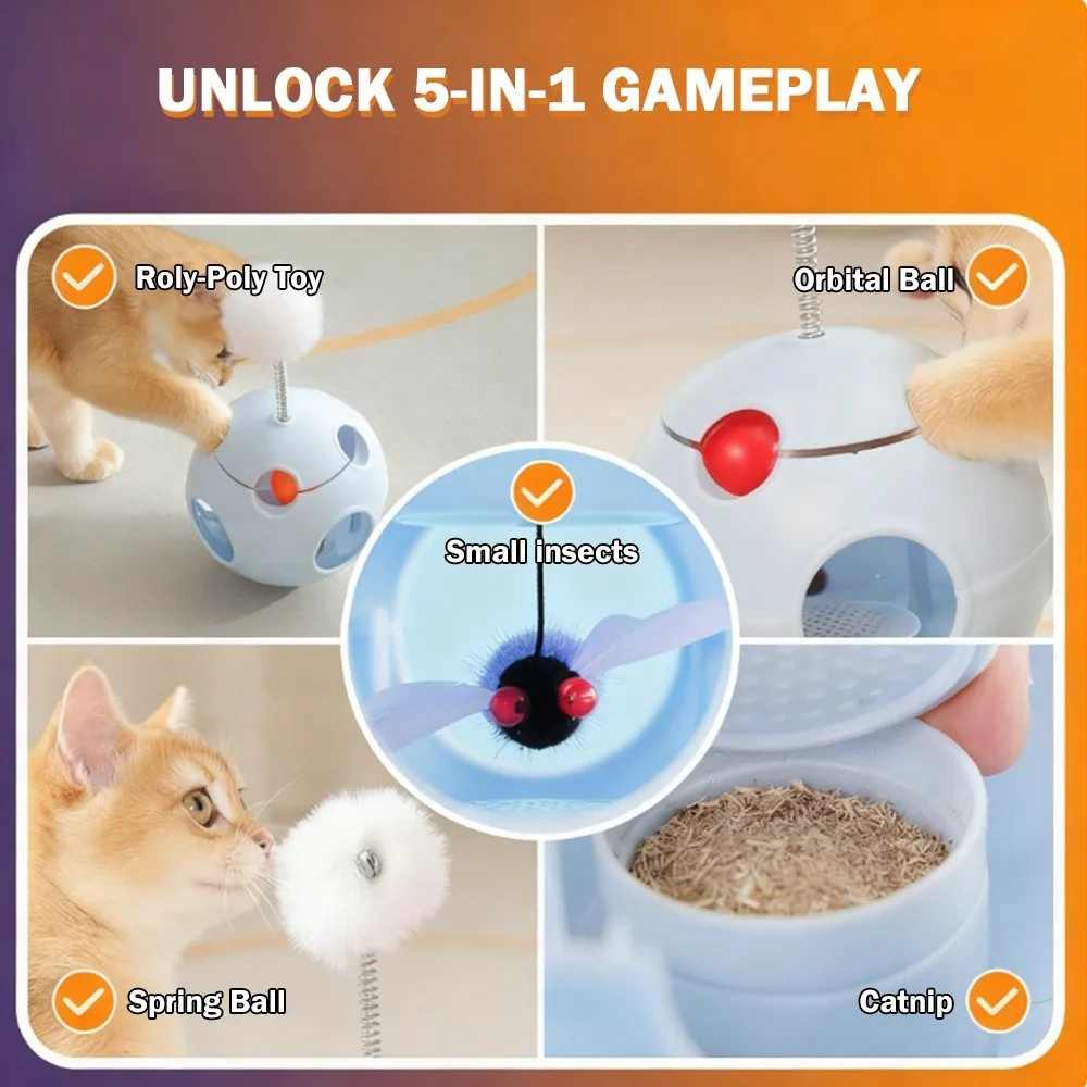 جديد زغب الكرة القط لعبة بهلوان ترفيه القطط لعبة تفاعلية القط إغاظة الكرة متعددة الوظائف مستلزمات الحيوانات الأليفة لعبة الحيوانات الأليفة
