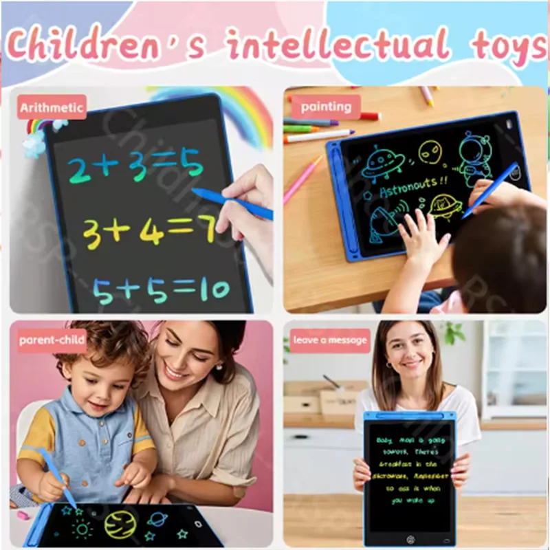 8.5인치/10인치/12인치 드로잉 보드 LCD 쓰기 태블릿 어린이 교육용 장난감 학생용 매직 칠판 생일 크리스마스 선물 ﻿