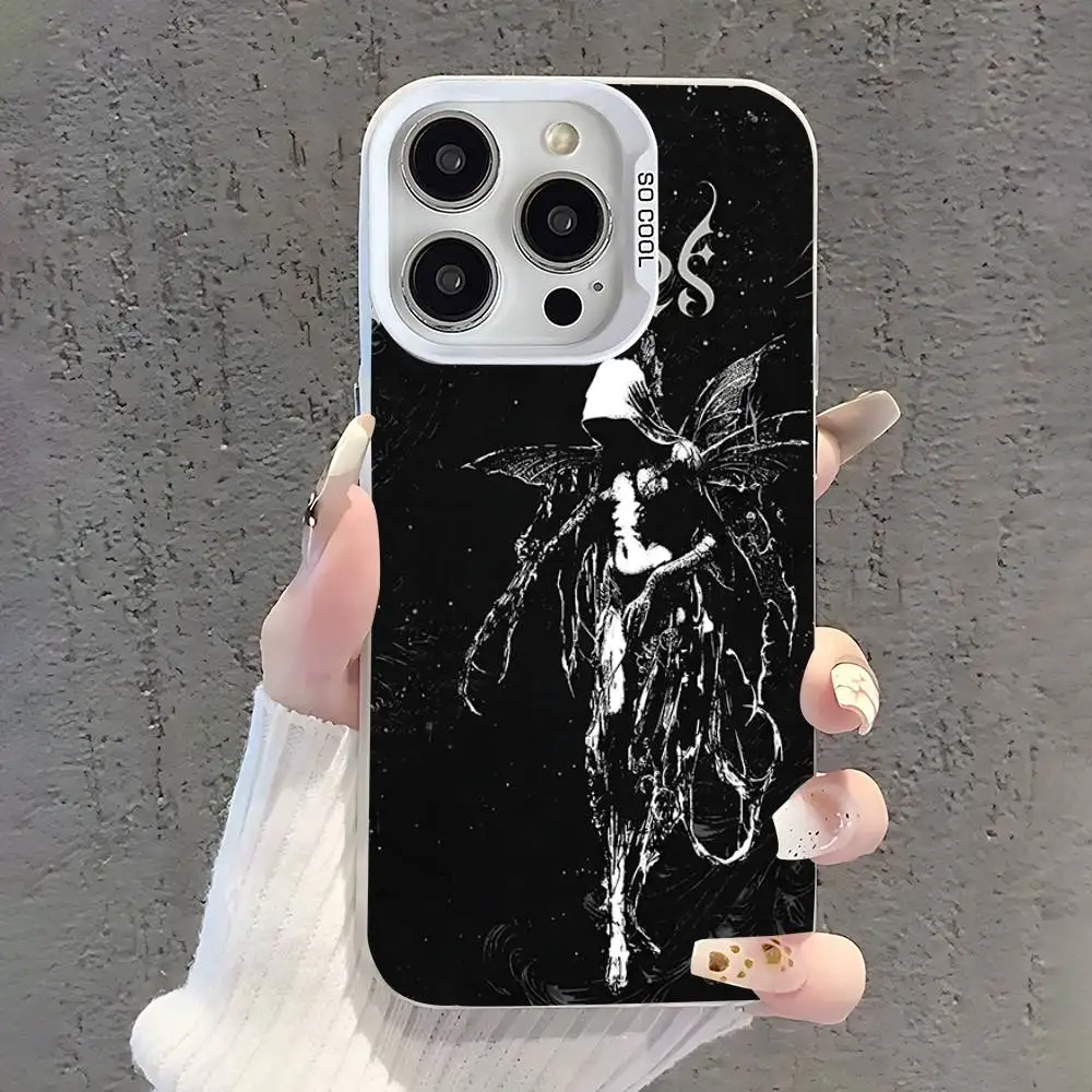 Band D-Deftones Phone Case For iPhone 17,16,15,14,13,12,11,Pro,XS,Max,Plus,Mini,SE White Candy Matte Shockproof Cover