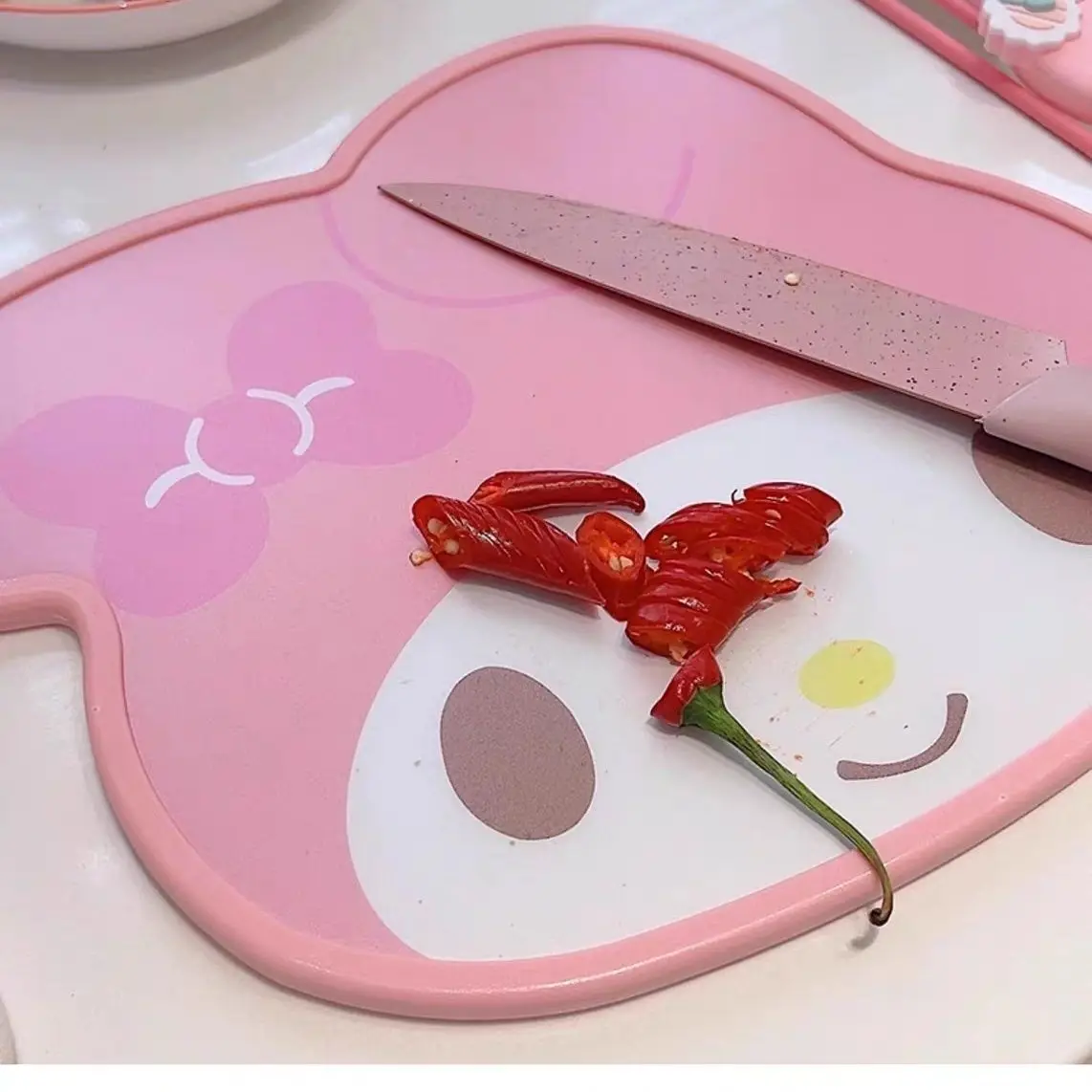 เขียงลายการ์ตูนซานริโอ้ เฮลโลคิตตี้ คุโรมิ น่ารัก ใช้ในครัวเรือน สำหรับหั่นผลไม้ ของขวัญสำหรับเด็กผู้หญิง