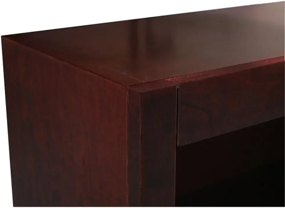 72" Tall 5-Shelf Wood Bookcase in Cherry