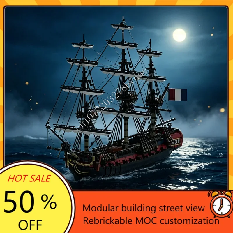 6149PCS MOC The French Frigate 