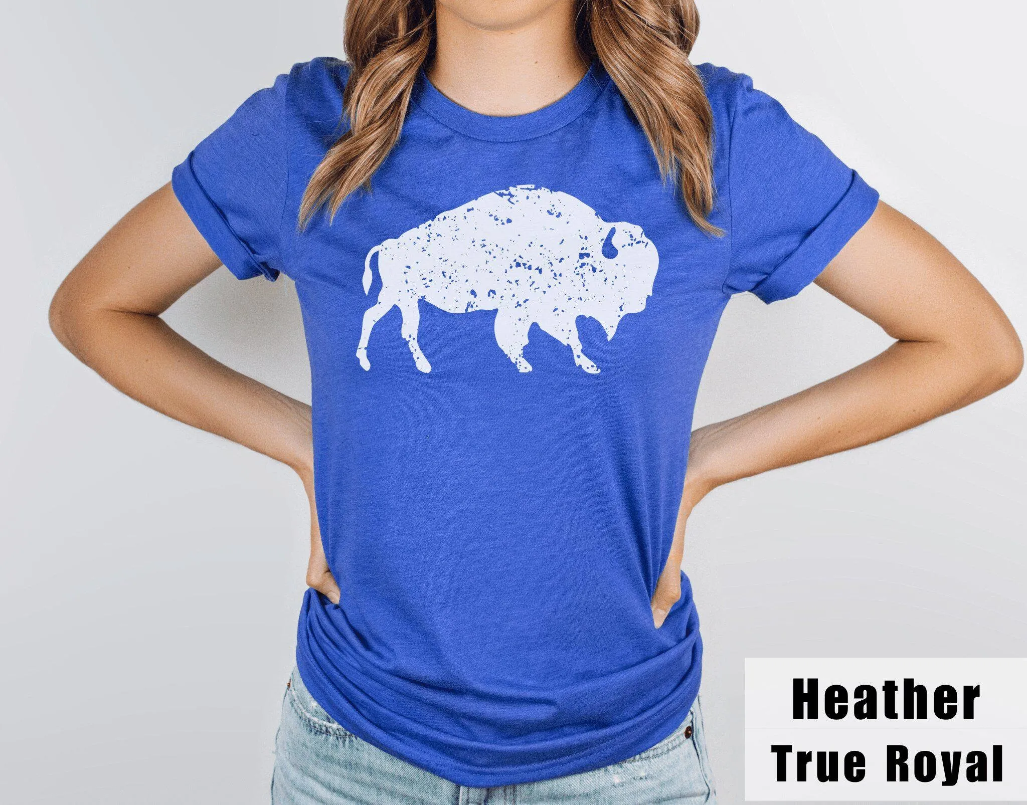 Bison T Shirt Vintage Distressed White Buffalo Western SweaT Youth Kids Toddler Baby