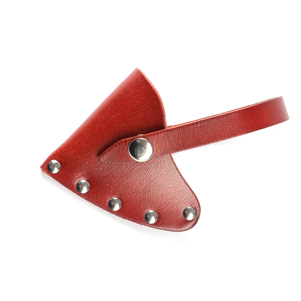 

10 8.5cm 3.94 3.35in Leather Tool Pouch Cowhide Axe Protective Case Outdoor Tool Cowhide Leather Reinforced Rivets Soft Lining