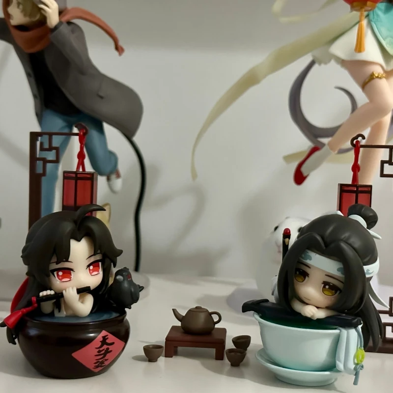 โมเดลฟิกเกอร์เว่ยอวีเซียนและหลานหวังจี รุ่น Q ซีรีส์เจดคัพโฟลว์ลิ้งไลท์ จากเรื่องมอด้าวซือซื่อ ของสะสมตกแต่ง ของขวัญ