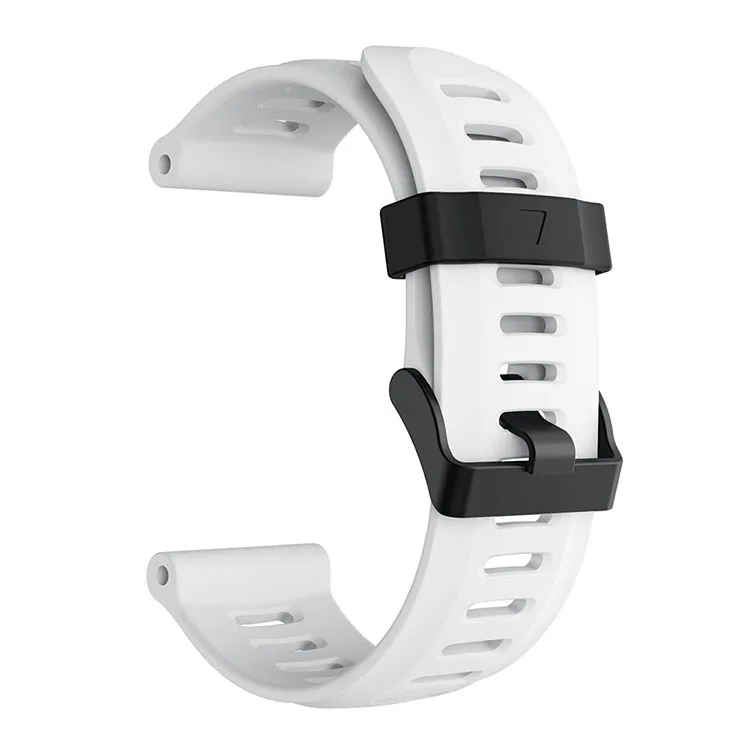 

Silicone Watch Band Bracelet for Garmin Fenix 5X/Fenix 3 Metal Buckle Smart Watch Strap - White