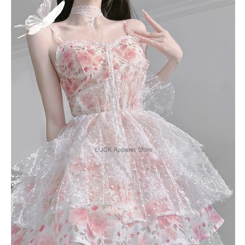 French Lolita Fairy Dress Super Fairy Sen Princess Dress Adult Gift Dress Girl Summer Dress Party Birthday Dresses