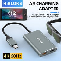 Hibloks AR Charging Transmission Module Data Cable Compatible with Switch2 Steam Deck Xreal Air Thunderbird Smart Glasses