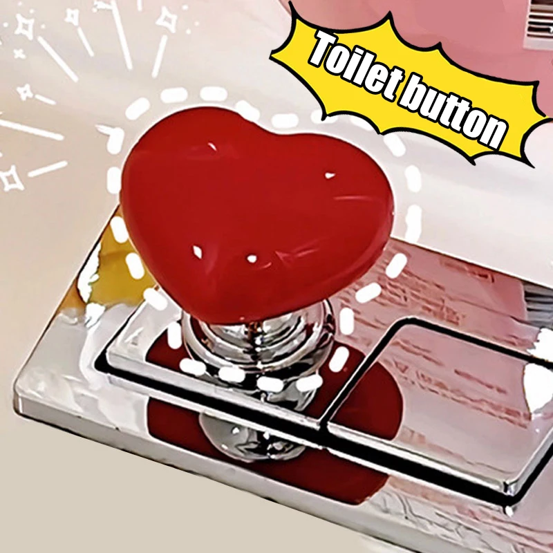 Retro Hartvormige Toiletpers Multifunctioneel Handvat Toilet En Hefdop