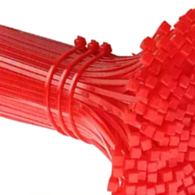 ABBN 100Pcs Plastic Nylon Cables Zip Ties Multi-Purpose Self Locking Cord  Cable Ties Strap Fastening Loop Reusable Wire Wrap