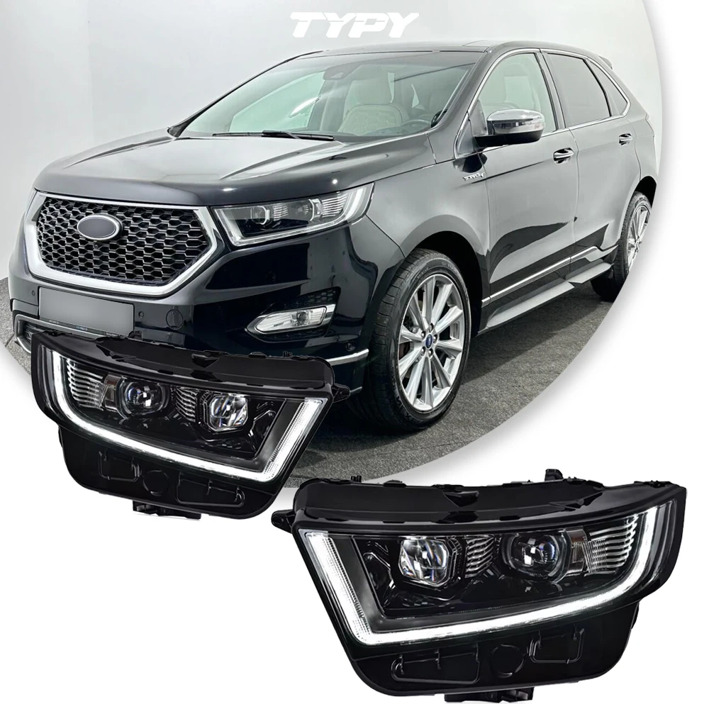 

TYPY автомобильные фары для Ford Edge 2015-2019 светодиодные автомобильные лампы дневные ходовые огни динамические автомобильные аксессуары Plug and Play