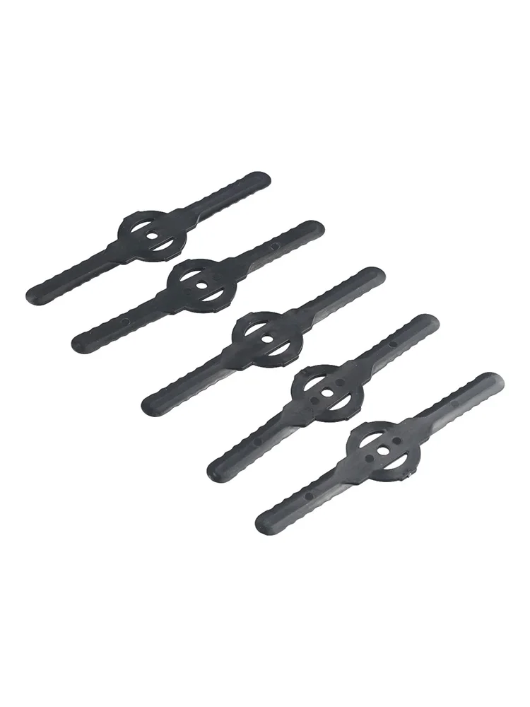 5 ชิ้น 138 มิลลิเมตรหญ้า Trimmer ใบมีดหัวเปลี่ยนพลาสติกสีดําเครื่องตัดหญ้าเครื่องตัดแปรงใบมีดสวนเครื่องมืออะไหล่