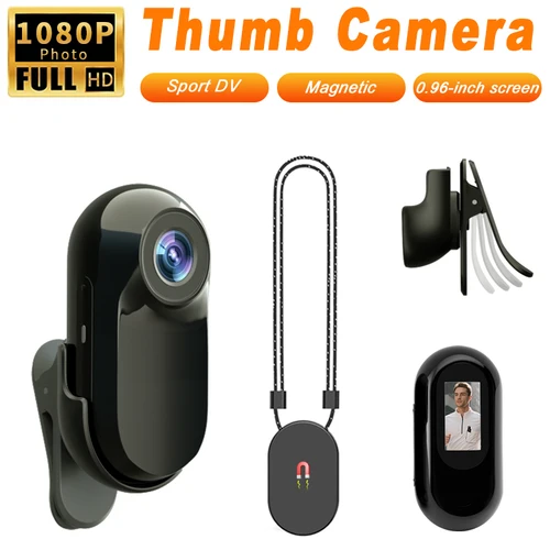 1080P HD pantalla de 0,96 pulgadas Mini cámara impermeable deportes DV cámara corporal videocámara de acción Bodycam grabadora de Audio y vídeo Digital DVR