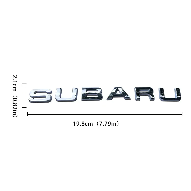 3D Metall Auto Hinten Stamm Emblem Auto Brief Aufkleber Abzeichen Aufkleber für Subaru WRX BRZ DRL XV STI Outback Legacy Forester Impreza