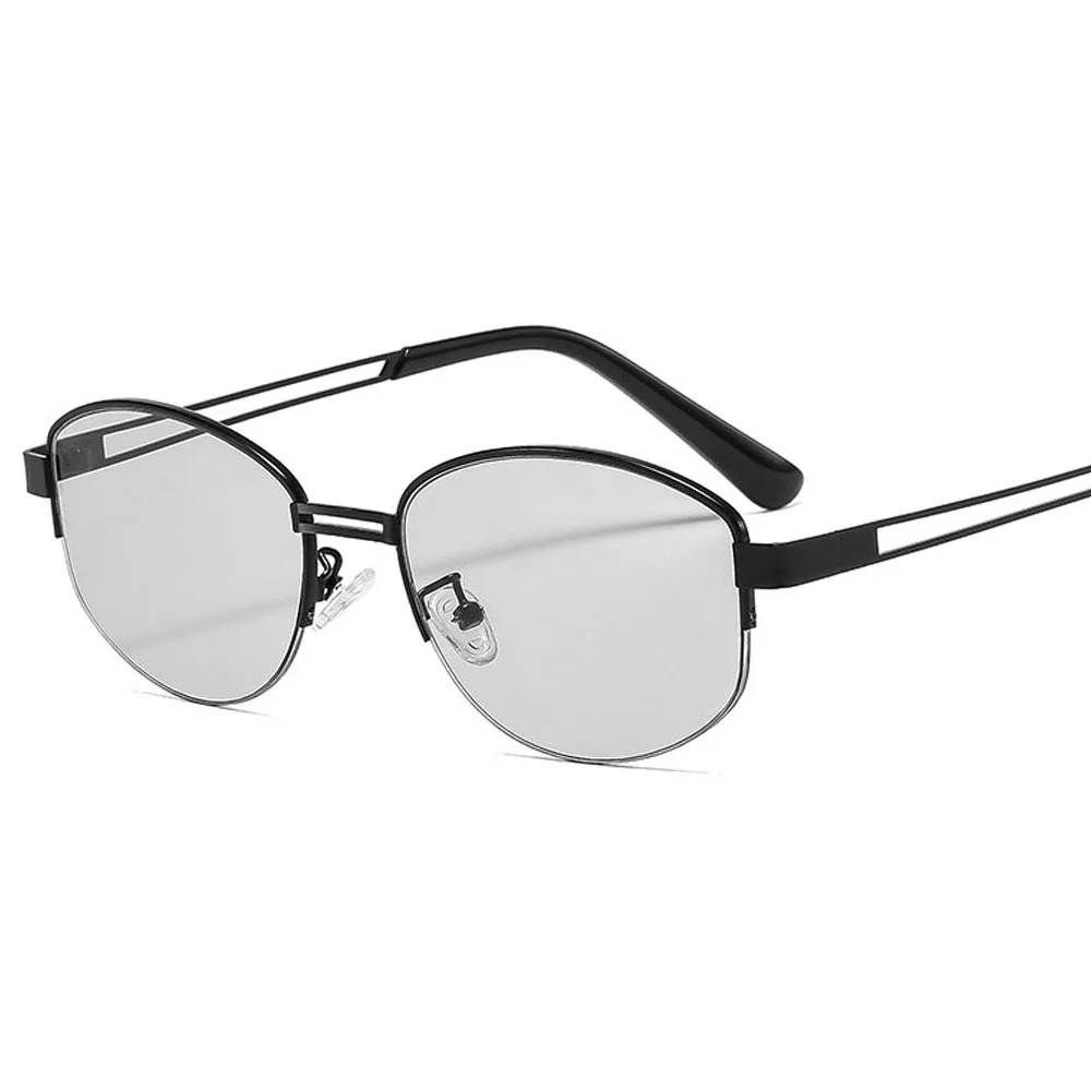 

New Personalized Men's Retro Classic Metal Sunglasses Fashion Women's Street Photography Versatile Sunshade Mirror Flat Light