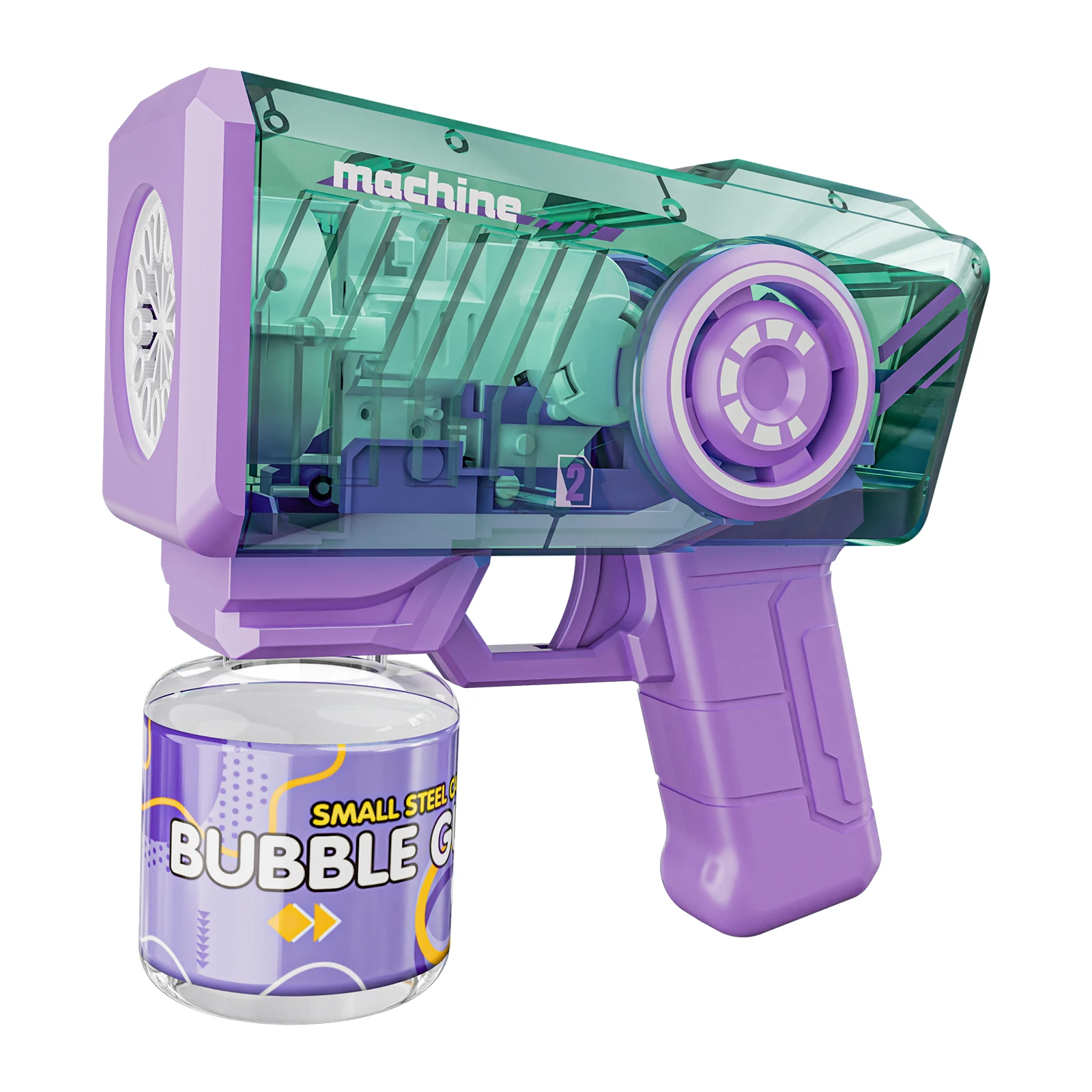 Pistola de burbujas de juguete con luces LED, máquina automática de burbujas, varitas de burbujas, Blaster mecánico, fiesta al aire libre para niños