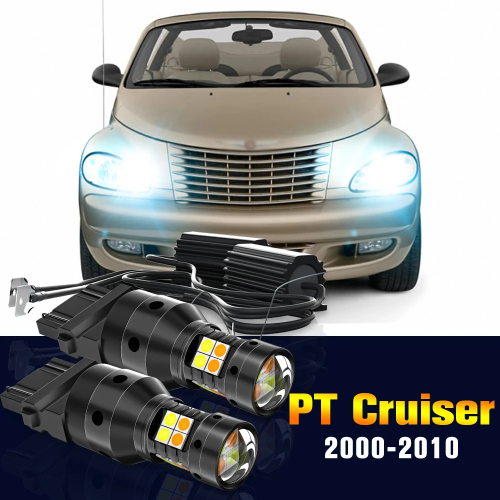 

2pcs LED Dual Mode Turn Signal+Daytime Running Light DRL Lamp For Chrysler Crossfire 2003-2008 2004 2005 2006 2007 Accessories