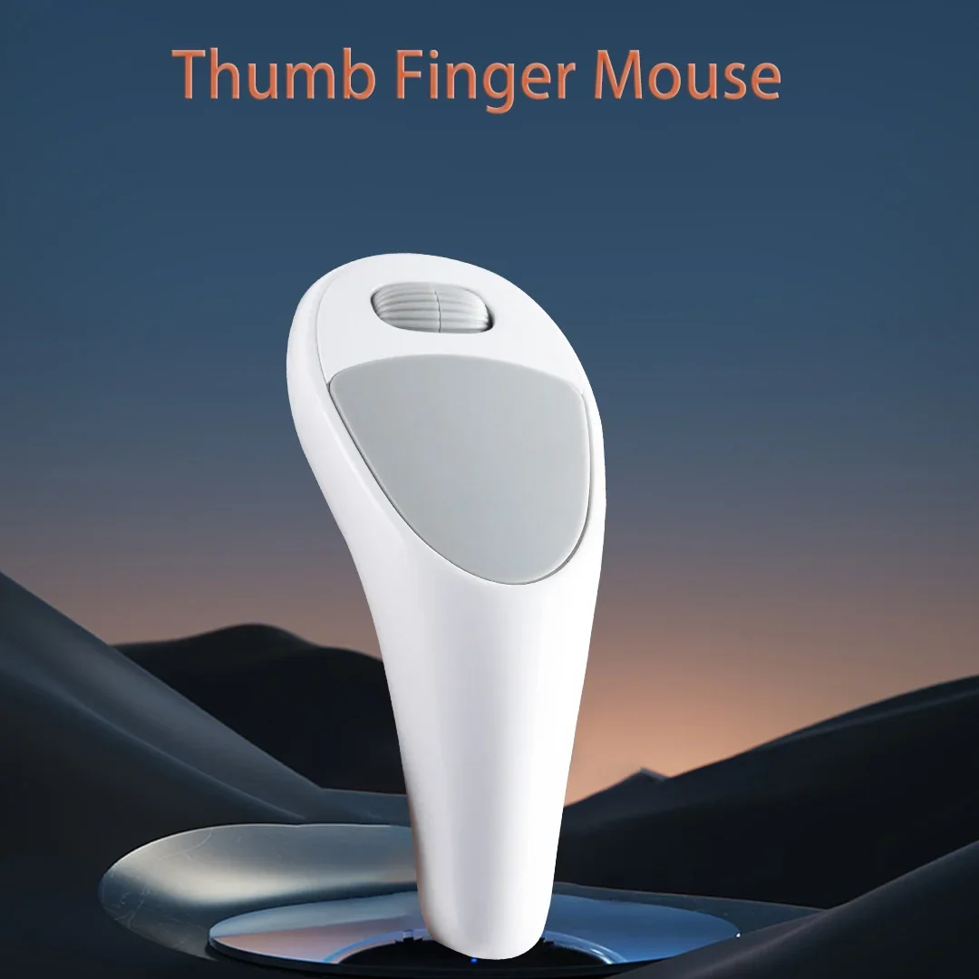 Portable Wireless Bluetooth Mouse Mini Lazy Air Mouse, Thumb Finger Touch Remote Mause for Tablet PC Mobile Phones Android IOS