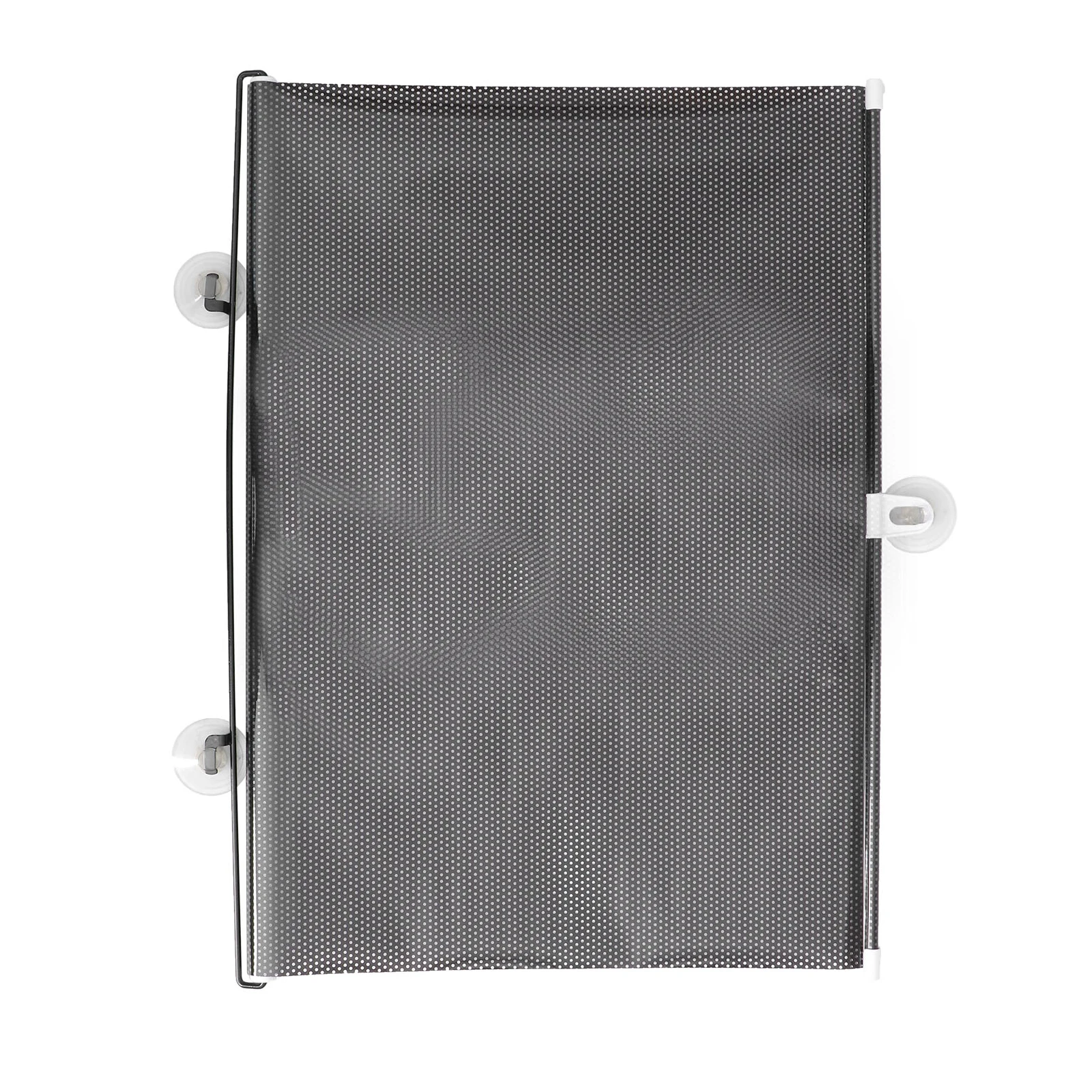 

Balcony Sunshade Curtain Suction Cup Black Mesh Dot Blackout Lightweight Temporary Blinds Portable Door Window Shade