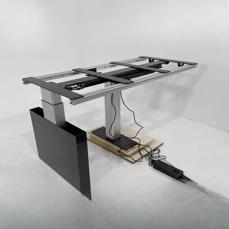 

Kitchen automatic island dining table integrated flush movable telescopic guide table electric lifting rack