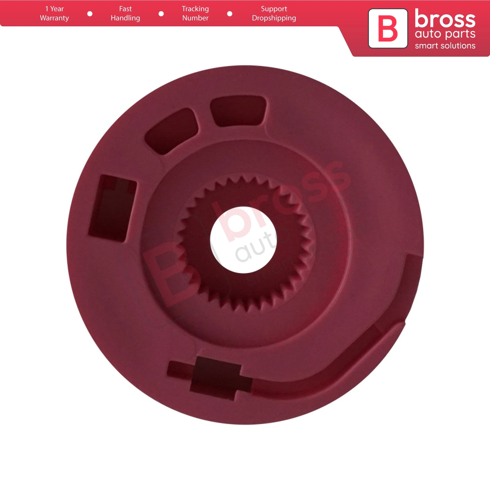 Bross Auto Parts BWR5310 Window Regulator Wheel Pulley Left Right 5K0837756 for BMW 7 Series E38 Made in Turkey