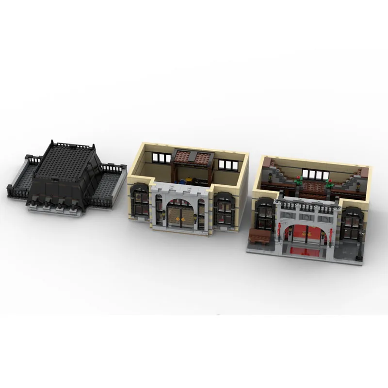 MOC-242198 City Music Hall Building Block House Model Art Architecture Building Blocks Series DIY Set Creativity Gifts 2668PCS