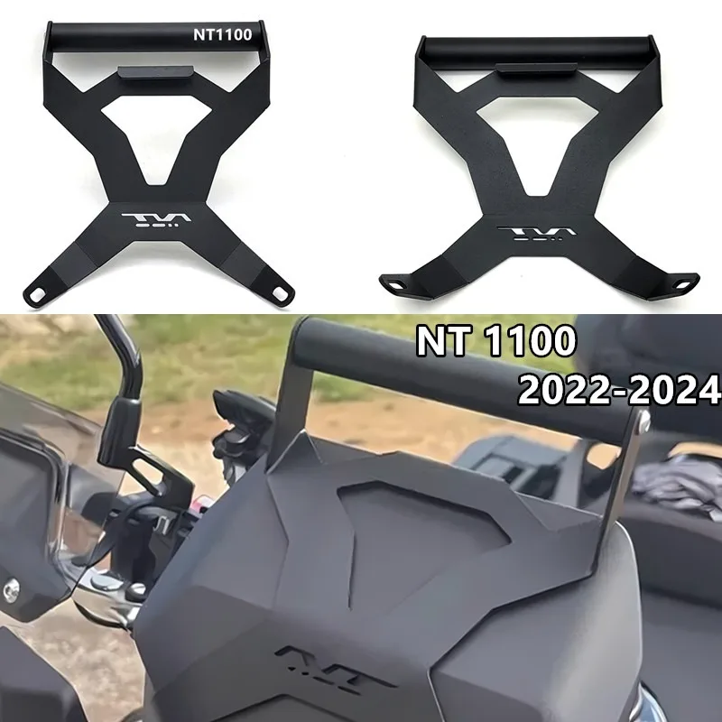 

Мотоциклетная перекладина 22 мм, многофункциональный держатель для телефона, подставка, GPS-навигационная пластина, кронштейн 2022 2023 2024 для HONDA NT1100 2023 24