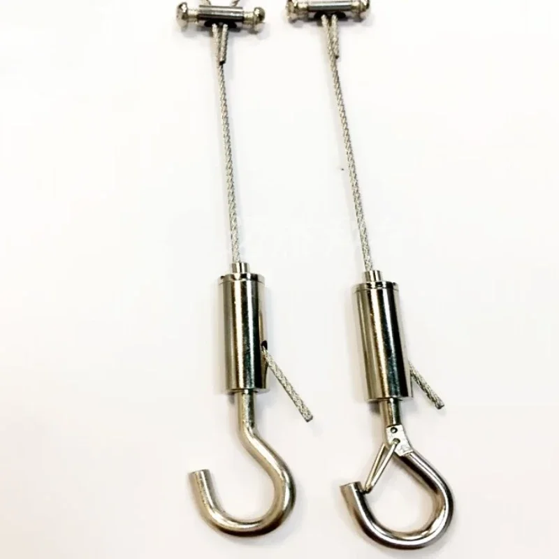 2pcs Wire Rope Self-locking Buckle Telescopic Locking Device Wire Rope Lock Wire No Fixed Hook Household Hardware Accessories