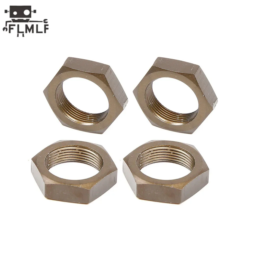 Porca de roda de metal para carro Rc, 4 peças adequadas para peças de caminhão 1/5 HPI ROFUN ROVAN KM BAJA 5B 5T 5SC SS